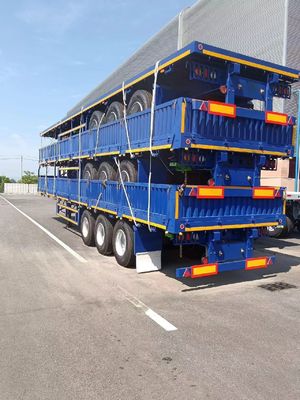 3 Axle 50 Tons Side Wall Semi Trailer Cargo Transport with Tire 12.00R22.5 Optional