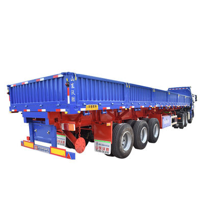 Steel Tipper Truck Semi-Trailers with 10-Layer 90mm*13/16mm Leaf Spring and Material