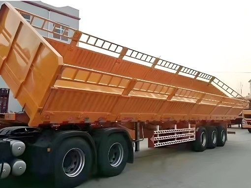 Custom Tri-axle Bulk Transport Fence Cargo Semi Truck Trailer Side Wall Semi Trailer