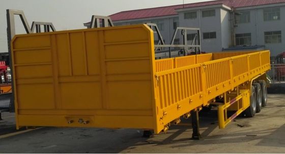 Custom Tri-axle Bulk Transport Fence Cargo Semi Truck Trailer Side Wall Semi Trailer