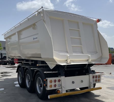 9800x2500x3500mm Sand Stone Grain Transporting Semi Trailer with Hydraulic Rear Dump