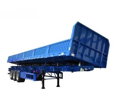 Tri-Axle Hydraulic Lift Side Tipper Side Dump Semi Trailer with Max Payload 30-100T