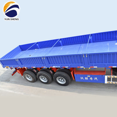 Tri-Axle Hydraulic Lift Side Tipper Side Dump Semi Trailer with Max Payload 30-100T