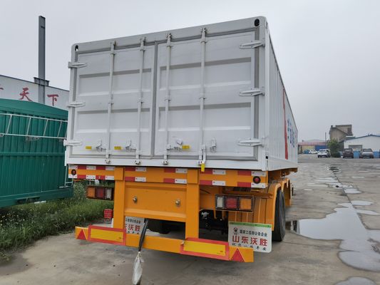 Wosheng Side Dump Semi-Trailer with 90 w mm*13/16 thickness mm Leaf Spring and Tri-Axle