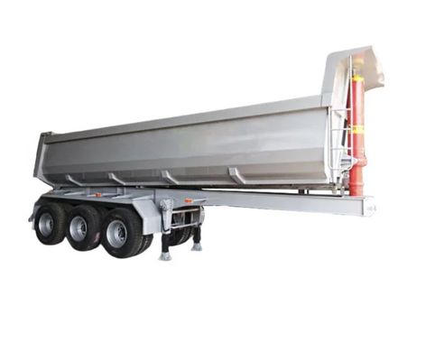 60T/80T U Type Tipper Rear Dump Trailer for Sand Stone Grain Transporting Function