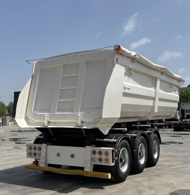60T/80T U Type Tipper Rear Dump Trailer for Sand Stone Grain Transporting Function