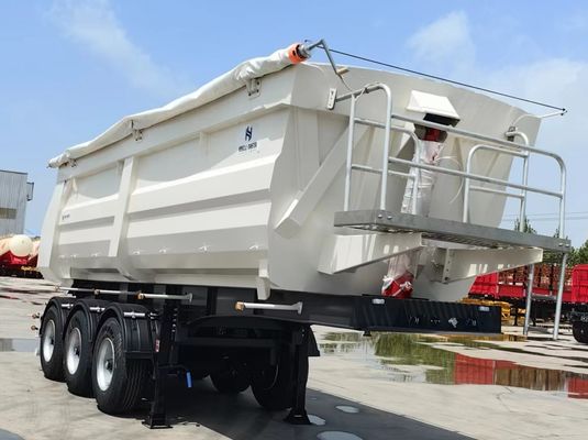 60T/80T U Type Tipper Rear Dump Trailer for Sand Stone Grain Transporting Function