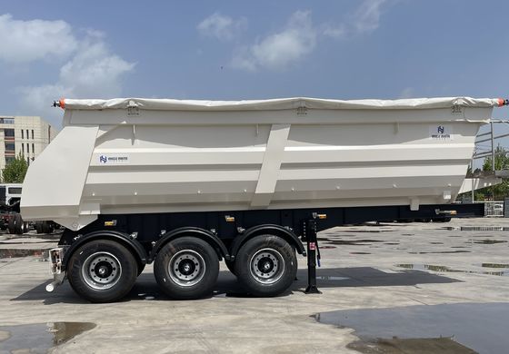 60T/80T U Type Tipper Rear Dump Trailer for Sand Stone Grain Transporting Function