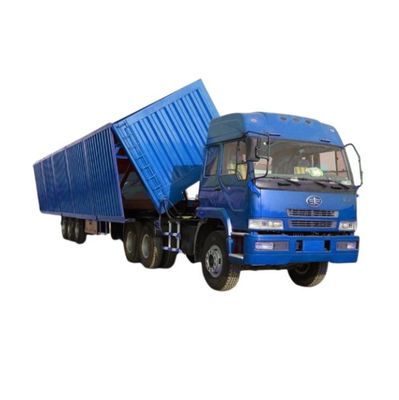 3 Axles Side Dump Semi Trailer Side Wall Tipper Dump Truck WS Hydraulic Transport Industry