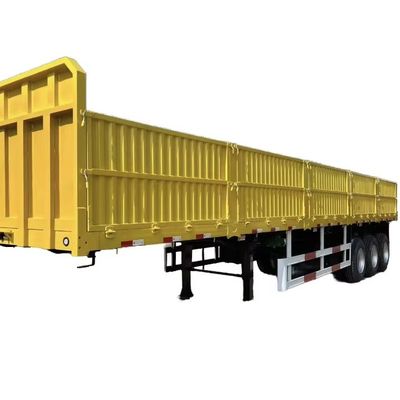 Multipurpose Function 3 Axles Semi-Trailer for Bulk Cargo Steel Side Wall Trailer