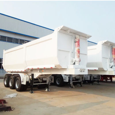 60T/80T U Type Tipper Rear Dump Trailer for Sand Stone Grain Transporting Function
