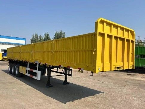 Multipurpose Function 3 Axles Semi-Trailer for Bulk Cargo Steel Side Wall Trailer
