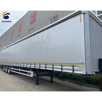 Customized 3 Axles PVC Fabric Curtain Semi-Trailer for Side Curtain Box Open Truck Trailer