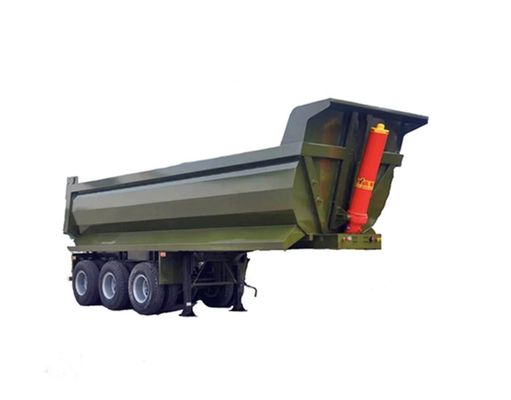 Truck Trailer 3/4 Axles 60-100 Ton Dump Trailer with Heavy Duty Landing Gear 28t