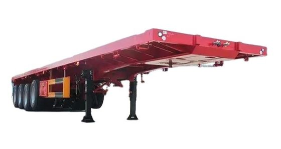 Flatbed Flatdeck Truck Trailer Container Semi-Trailer Customization 60/80 Tons Max Payload