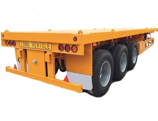 Flatbed Flatdeck Truck Trailer Container Semi-Trailer Customization 60/80 Tons Max Payload