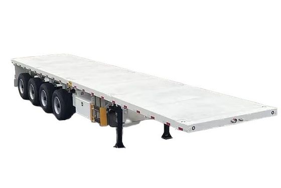 Flatbed Flatdeck Truck Trailer Container Semi-Trailer Customization 60/80 Tons Max Payload