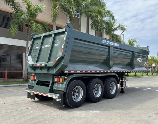 Truck Trailer 3/4 Axles 60-100 Ton Dump Trailer with Heavy Duty Landing Gear 28t