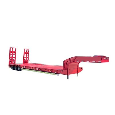 Direct 4 Axles 16 Wheels Low Bed Semi Trailer with Max Payload of 30TON/60TON/80TON/100TON
