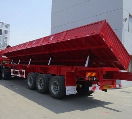 Competitive Tri-axle Hydraulic Lift Side Tipper Side Dump Semi Trailer for Truck Trailer