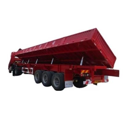 Competitive Tri-axle Hydraulic Lift Side Tipper Side Dump Semi Trailer for Truck Trailer