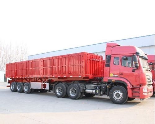 Competitive Tri-axle Hydraulic Lift Side Tipper Side Dump Semi Trailer for Truck Trailer