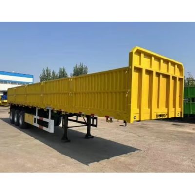 Steel 3 Axle 40ft 12.4m Fence Cargo Semi Trailer Side Wall Truck Trailer for Bulk Cargo