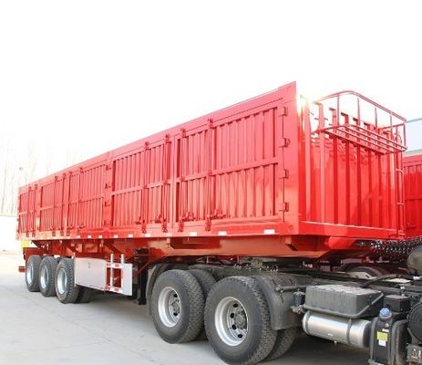 Competitive Tri-Axle Hydraulic Lift Side Tipper Side Dump Semi Trailer for Heavy-Duty
