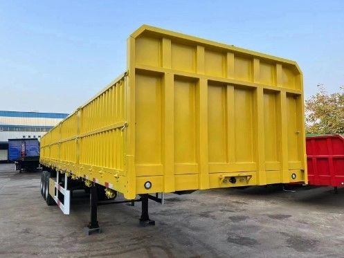 Mechanical Suspension 40 Ton Tri-Axle Fence Type Cargo Trailer Side Wall Semi Trailer