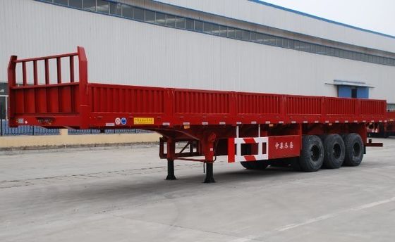 Custom Color 3 Axle Semi Side Wall Fence Semi Trailer with Mechanical Suspension