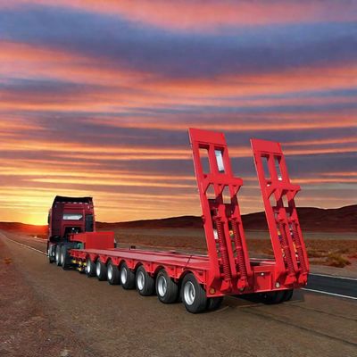 3 Axle Gooseneck Lowboy Low Loader Truck Trailer for Excavator We've Got You Covered