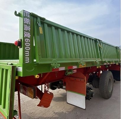 Customization 30t 40t 3 Axle Trailer with Steel Side Wall and Detachable Board Fence
