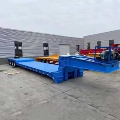 2024 Top Selling 2/3/4/5 Axles Low Bed Lowboy Truck Lowbed Semi Trailer 13000x3000x1700mm