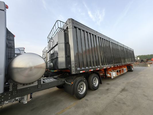 Heavy Duty Tri-axle Side Tipping Trailer with Hydraulic Lift and Side Dump Function