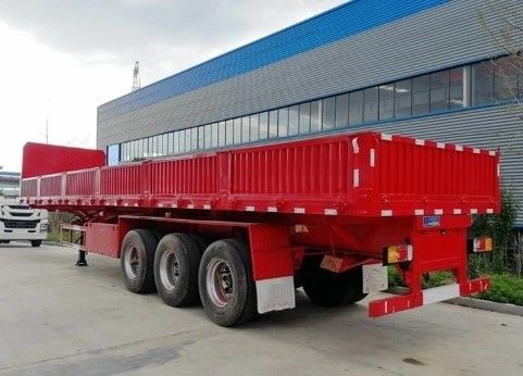 30-90 Tons Fence Type Cargo Truck Trailer Side Wall Semi Trailer for Bulk