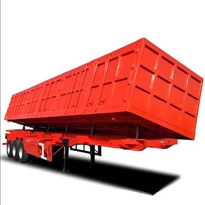 Truck Trailer 3 Axles 40-100 Tons Side Dump Semi Trailer and Side Tipper Semi Trailer