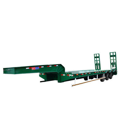 Transport Heavy Duty Equipment with 3 or 4 Axle 60 Ton Gooseneck Lowbed Semi Trailer