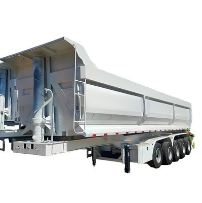 Customization 80-100 Tons 45 CBM Tipping Semi Trailer for Truck and U Shape Rear Dump