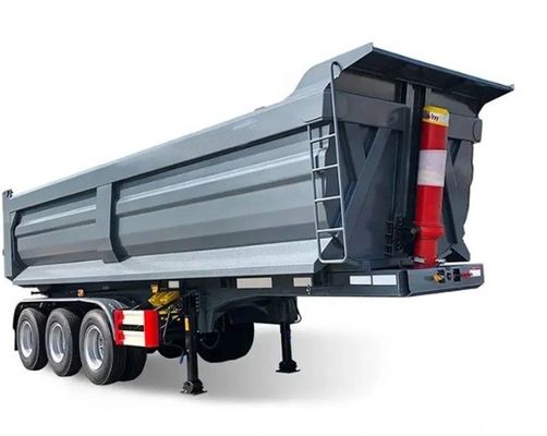 Customization 80-100 Tons 45 CBM Tipping Semi Trailer for Truck and U Shape Rear Dump