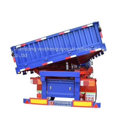 Direct 3 Axles Box Semi Trailers with Side Open Trailers King pin 2&quot; 50mm or3.5&quot; 90mm