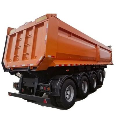 40 50 60 80 Ton U-Shape Construction Truck Trailer Back Unload Rear Dump Semi Trailer