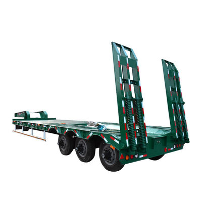 Leaf Spring 90 W mm*13/16 Thickness mm*10 Layer Lowbed Trailer with 3 Axles and 12 Wheels