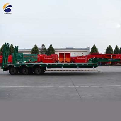 Leaf Spring 90 W mm*13/16 Thickness mm*10 Layer Lowbed Trailer with 3 Axles and 12 Wheels