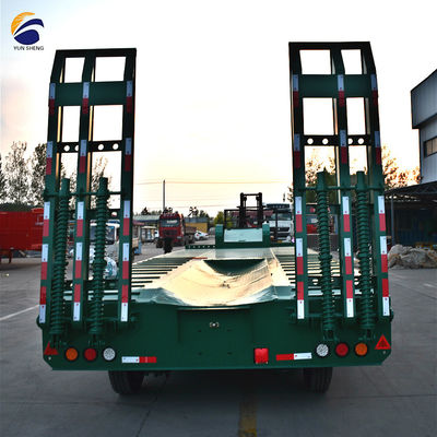 Leaf Spring 90 W mm*13/16 Thickness mm*10 Layer Lowbed Trailer with 3 Axles and 12 Wheels
