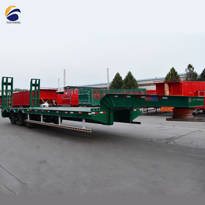 Leaf Spring 90 W mm*13/16 Thickness mm*10 Layer Lowbed Trailer with 3 Axles and 12 Wheels