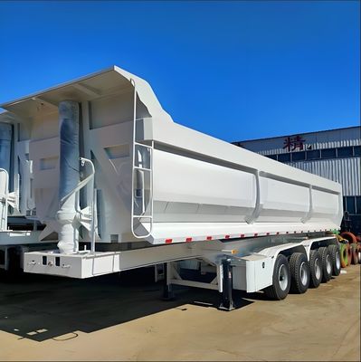 Wosheng Customized 3 Axle Tri-Axle Rear Dump Semi Trailer with Max Payload 40000 kg