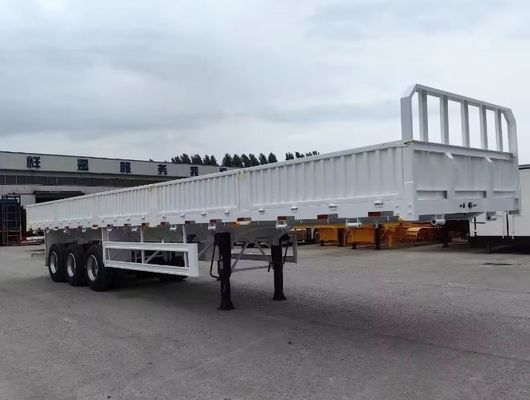 Max Payload of 30000 kg Steel Fence Dropside Side Wall Semi Trailer for Bulk Transport