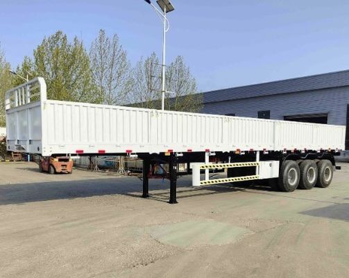 Max Payload of 30000 kg Steel Fence Dropside Side Wall Semi Trailer for Bulk Transport
