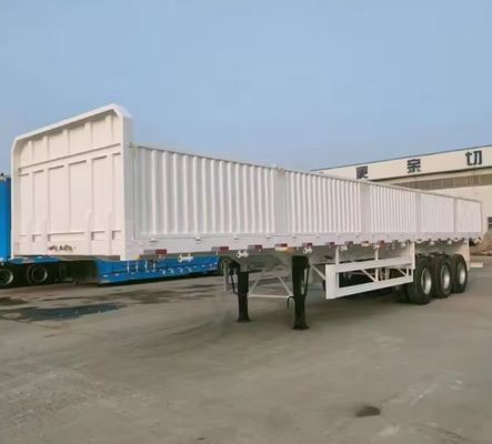 Max Payload of 30000 kg Steel Fence Dropside Side Wall Semi Trailer for Bulk Transport