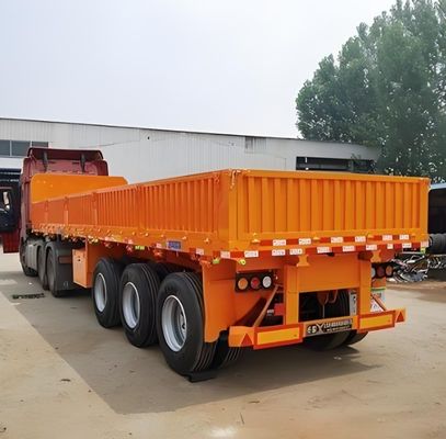 Customizable 50T 3 Axle Side Wall Semi Trailer with 600mm and 800mm Side Plate Height